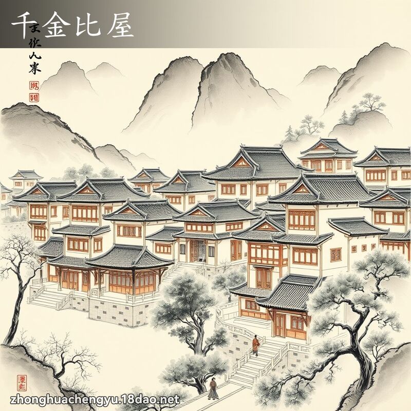 千金比屋 - 中华成语配图