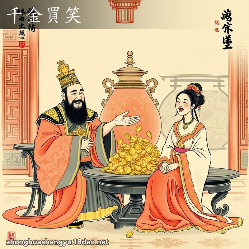 千金買笑 配图