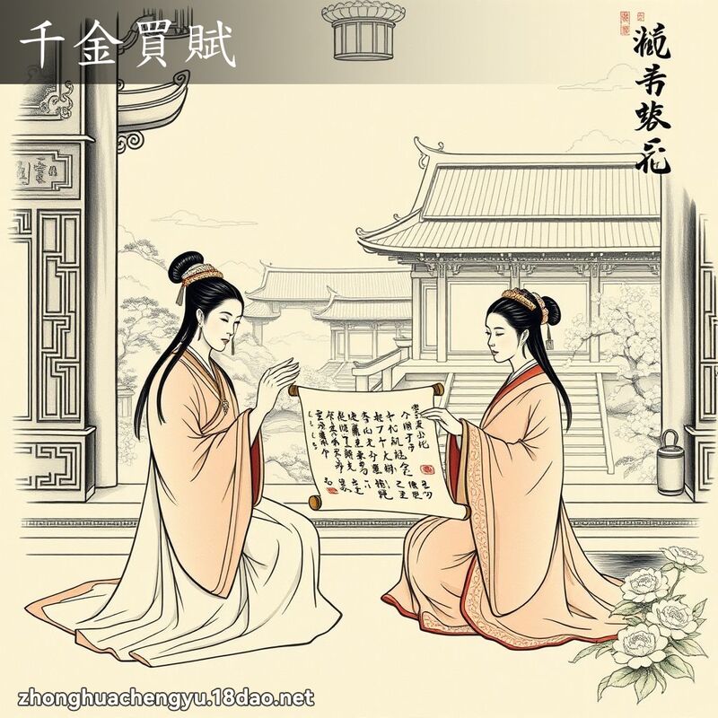 千金買賦 - 中華成語配圖