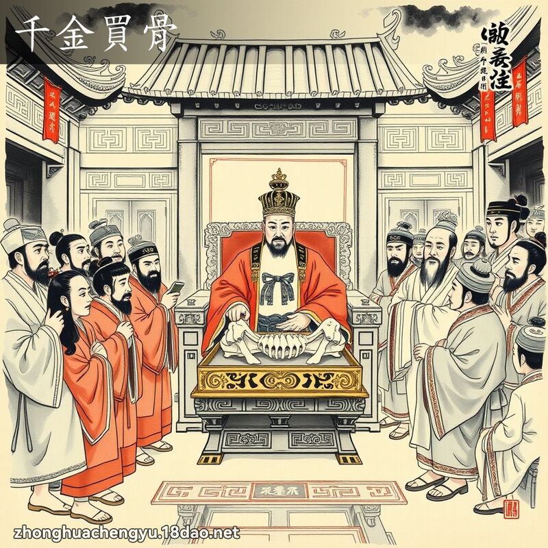千金买骨 - 中华成语配图