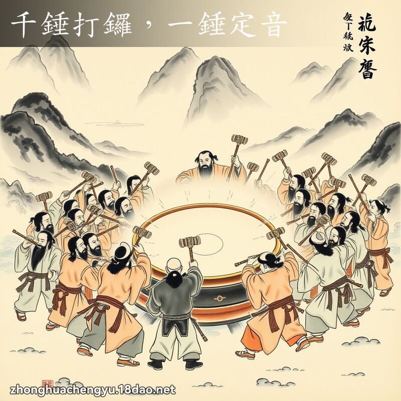 千錘打鑼,一錘定音 配图