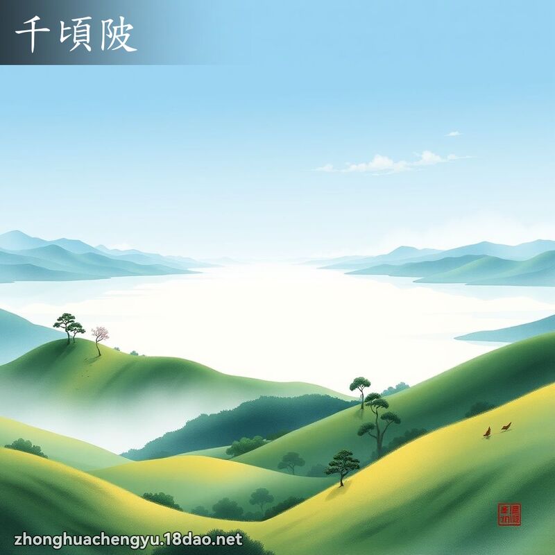 千頃陂 - 中華成語配圖