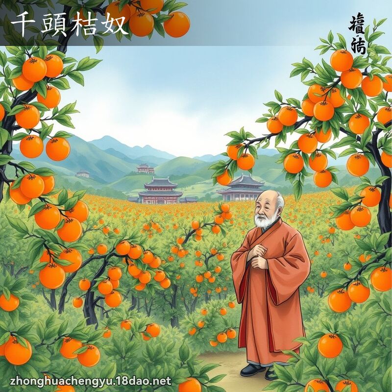 千頭桔奴 - 中華成語配圖