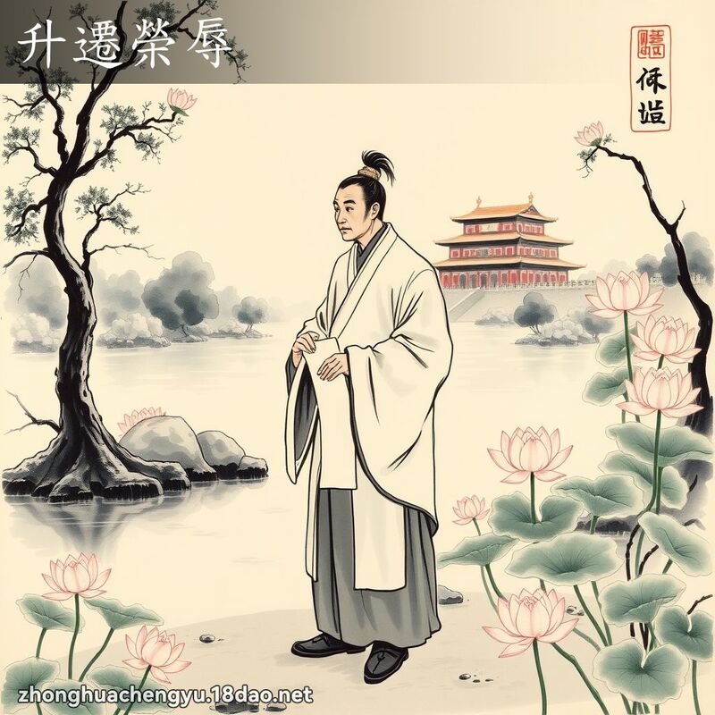 升迁荣辱 - 中华成语配图