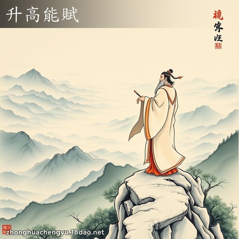 升高能賦 - 中華成語配圖