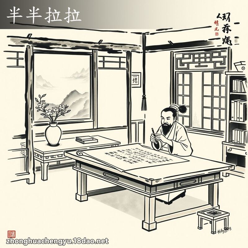 半半拉拉 - 中華成語配圖
