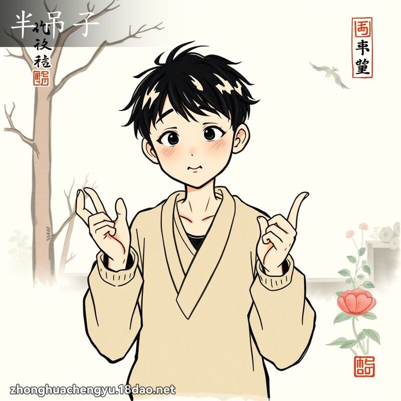半吊子 - 中華成語配圖