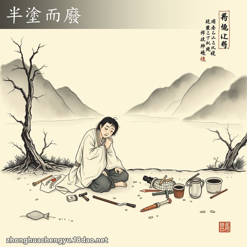 半塗而廢 配图