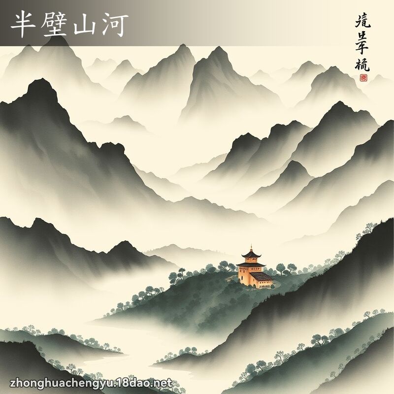 半壁山河 - 中華成語配圖