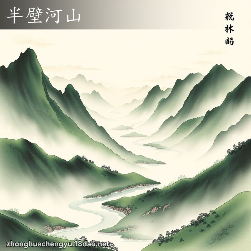 半壁河山 - 中華成語配圖