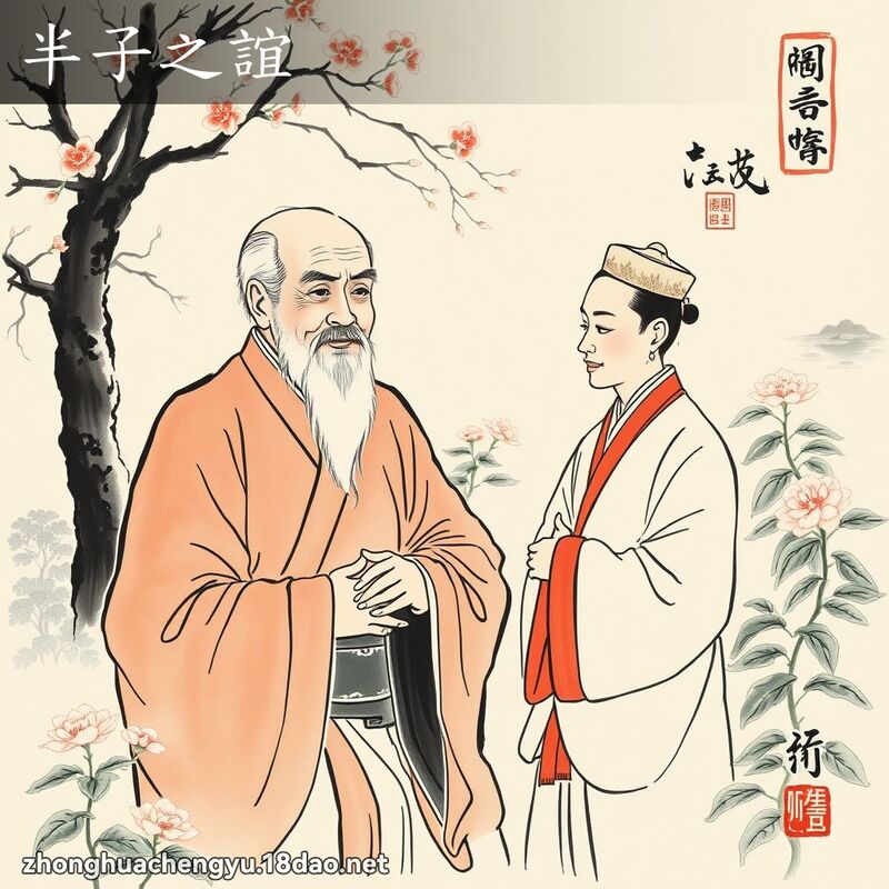 半子之誼 - 中華成語配圖