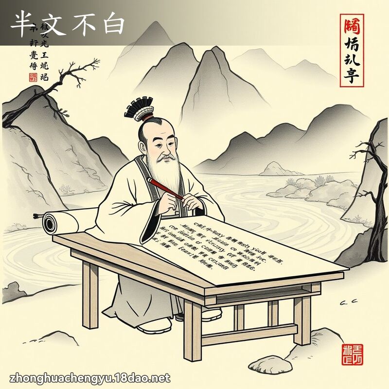 半文不白 - 中华成语配图