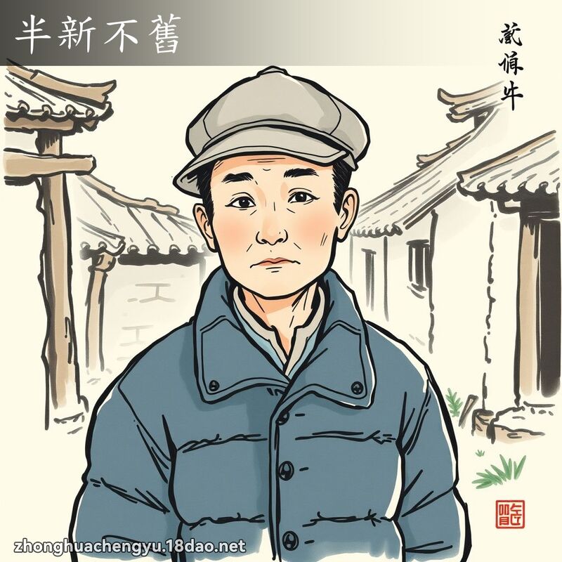 半新不舊 - 中華成語配圖
