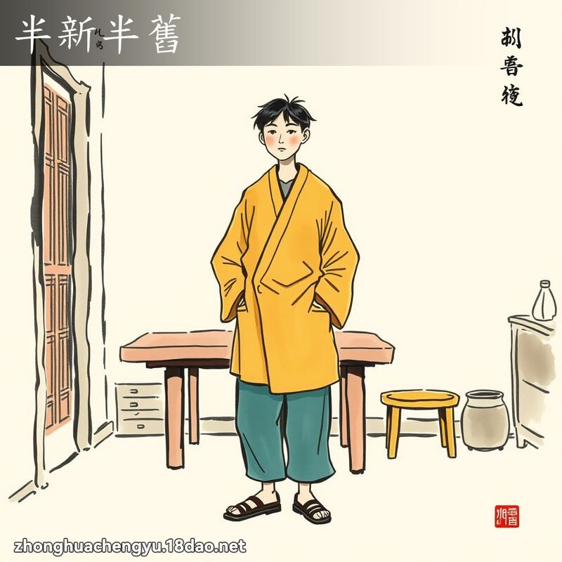 半新半舊 配图
