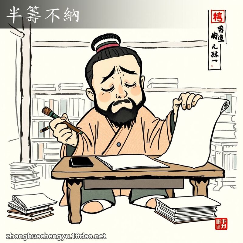 半籌不納 配图