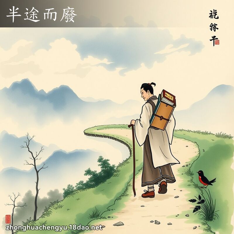 半途而廢 配图