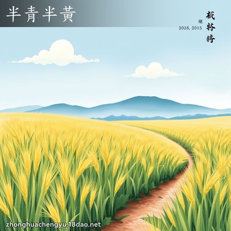 半青半黃 配图