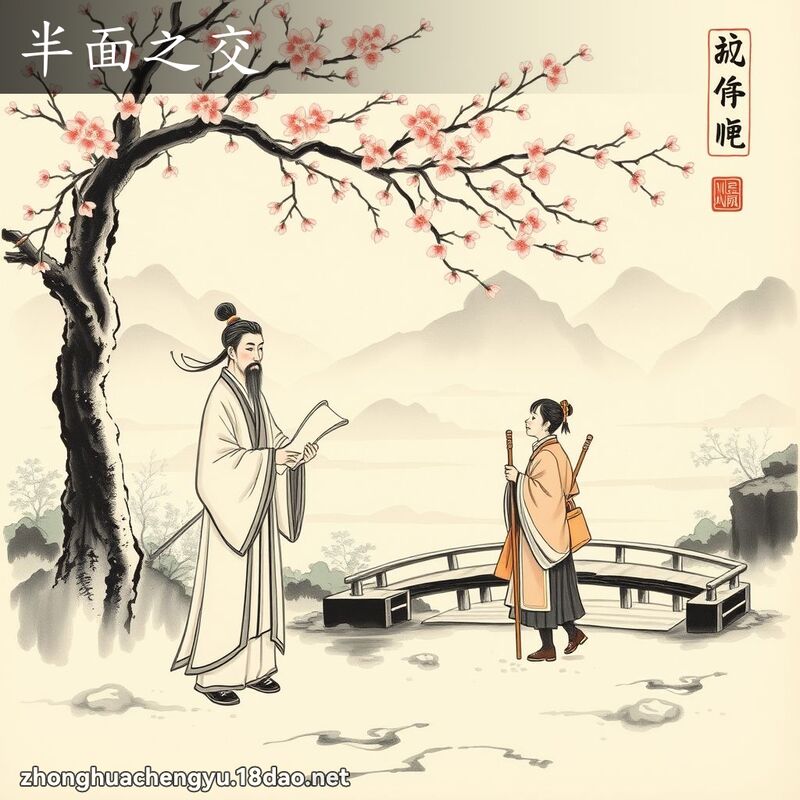 半面之交 配图
