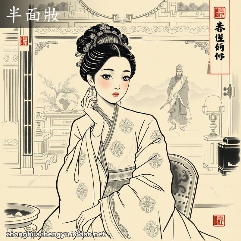 半面妝 配图
