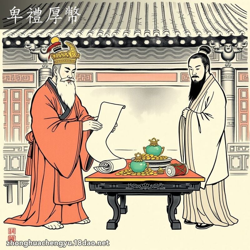 卑禮厚幣 配图