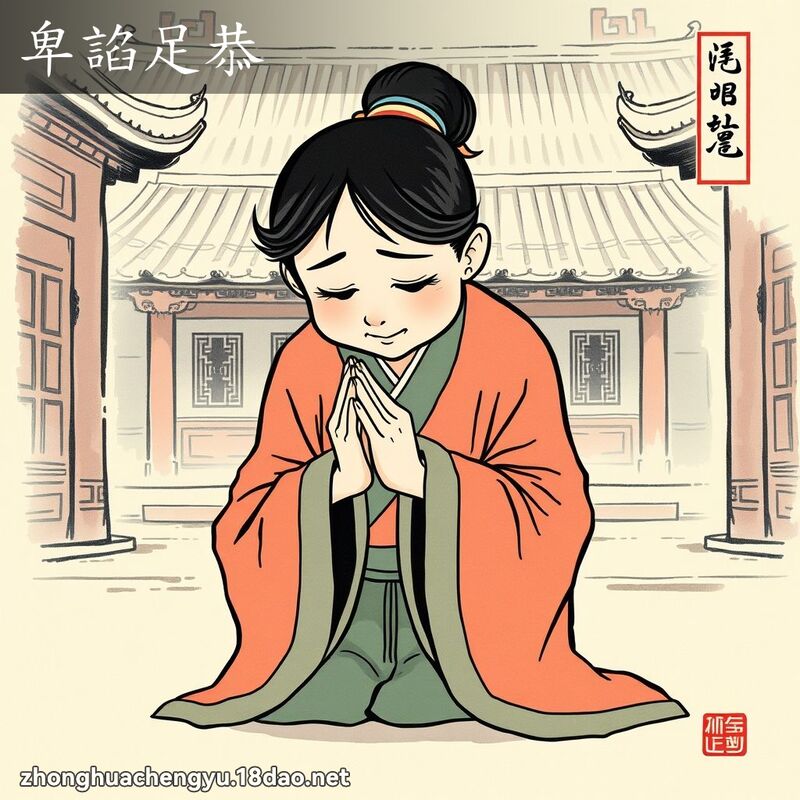 卑諂足恭 配图