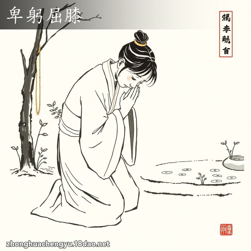 卑躬屈膝 配图