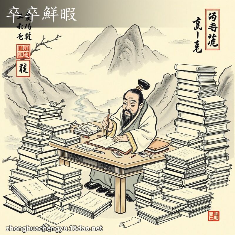 卒卒鮮暇 配图