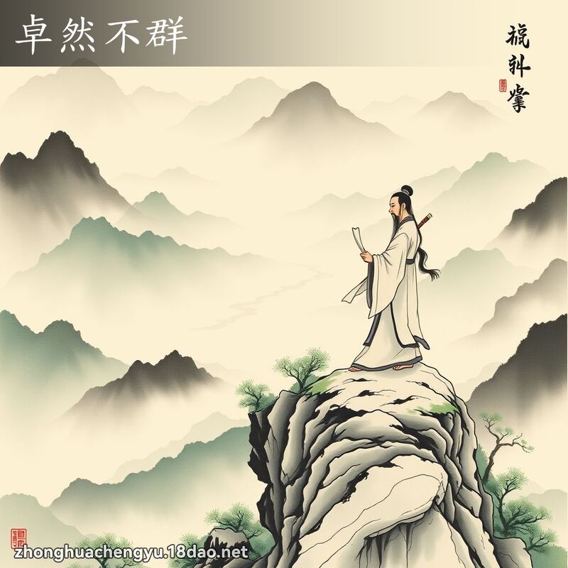 卓然不群 配图