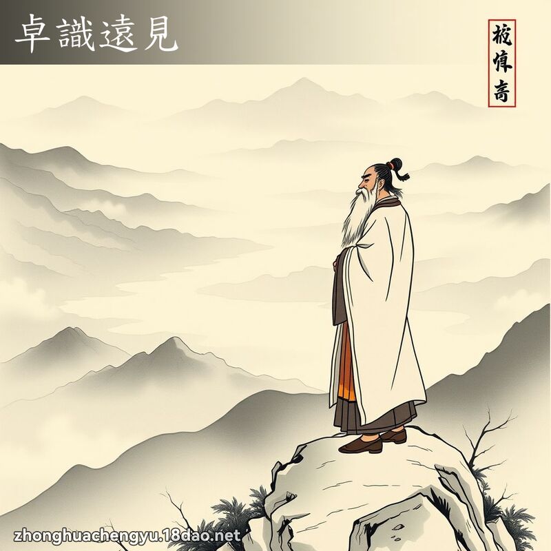 卓識遠見 配图