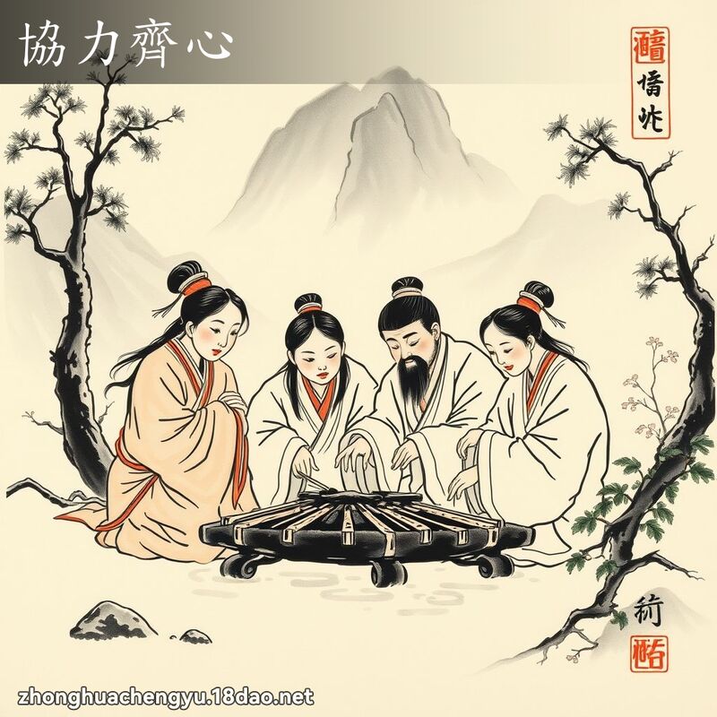 協力齊心 配图