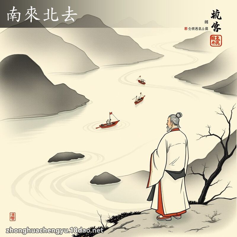 南來北去 配图