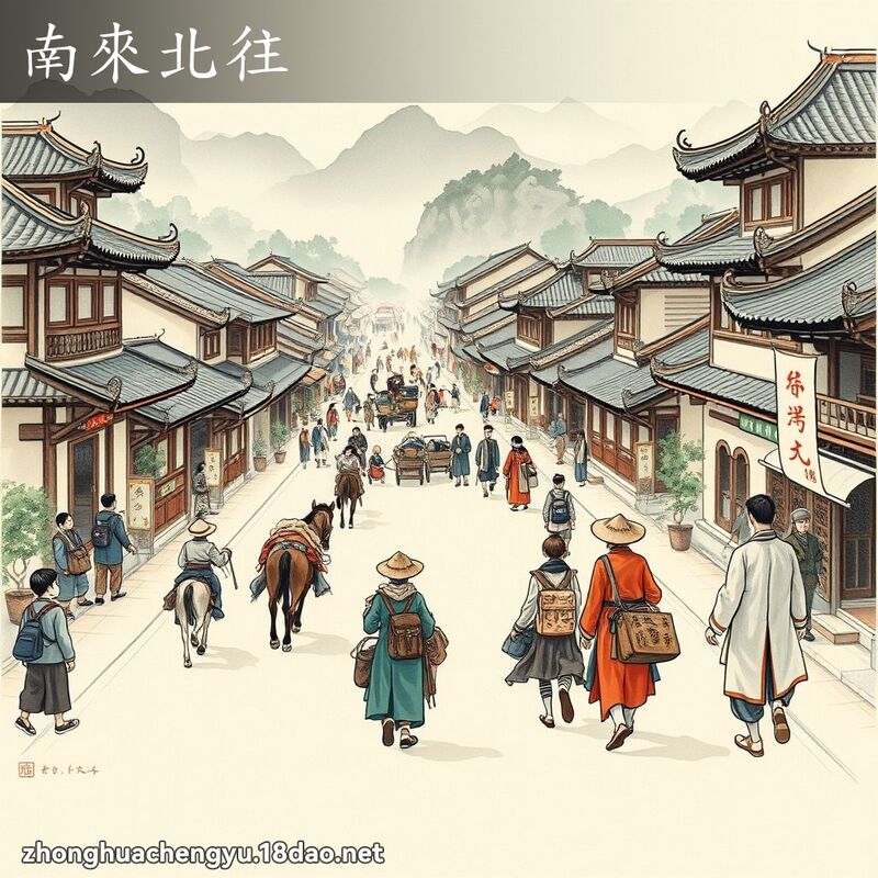 南來北往 配图