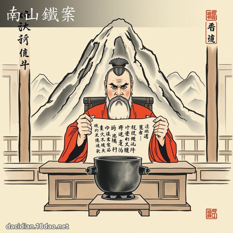 南山鐵案 - 中華成語配圖