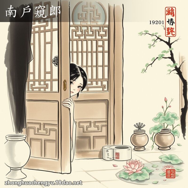 南戶窺郎 配图