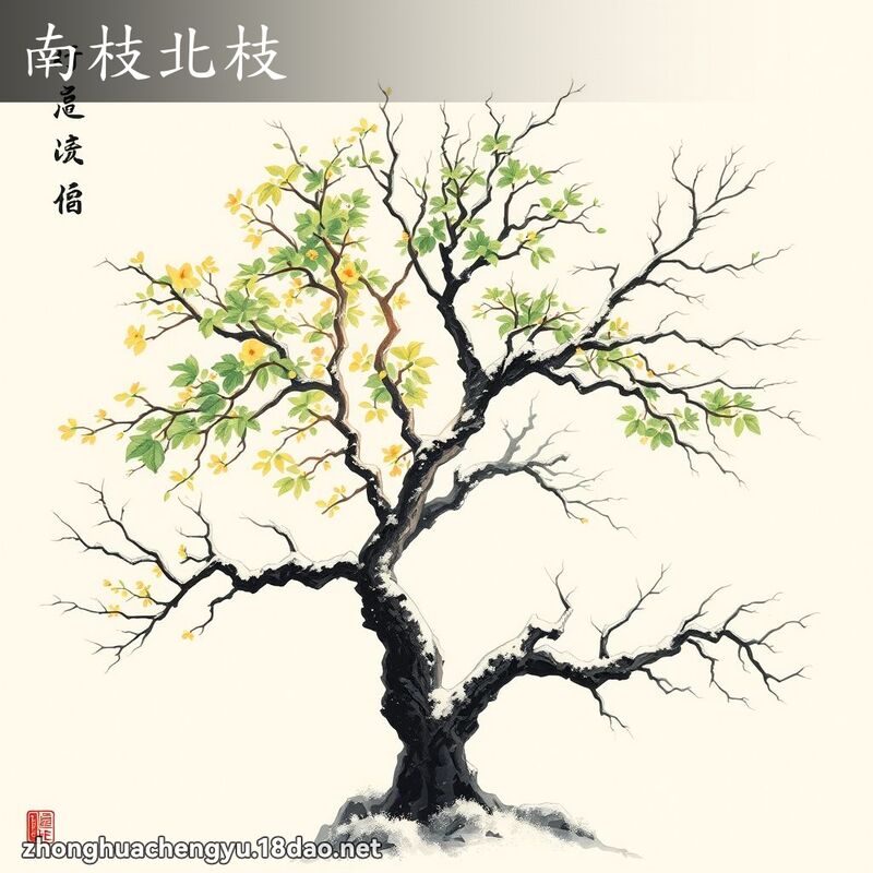 南枝北枝 配图