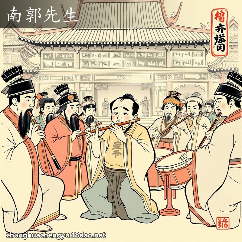 南郭先生 配图