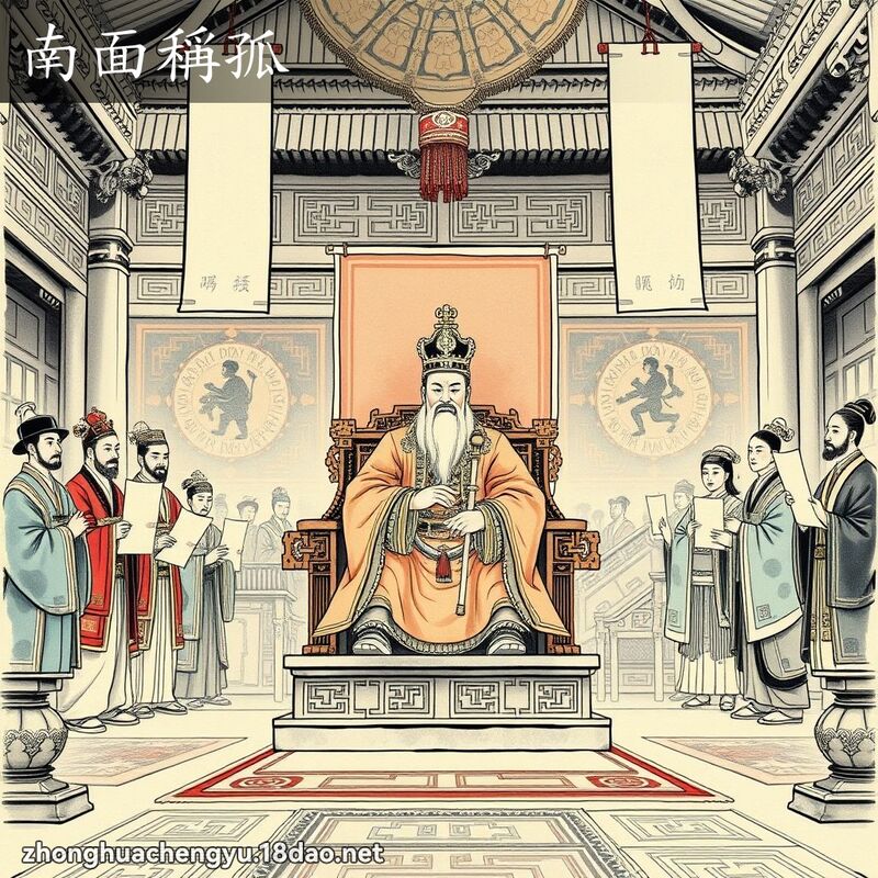 南面稱孤 配图