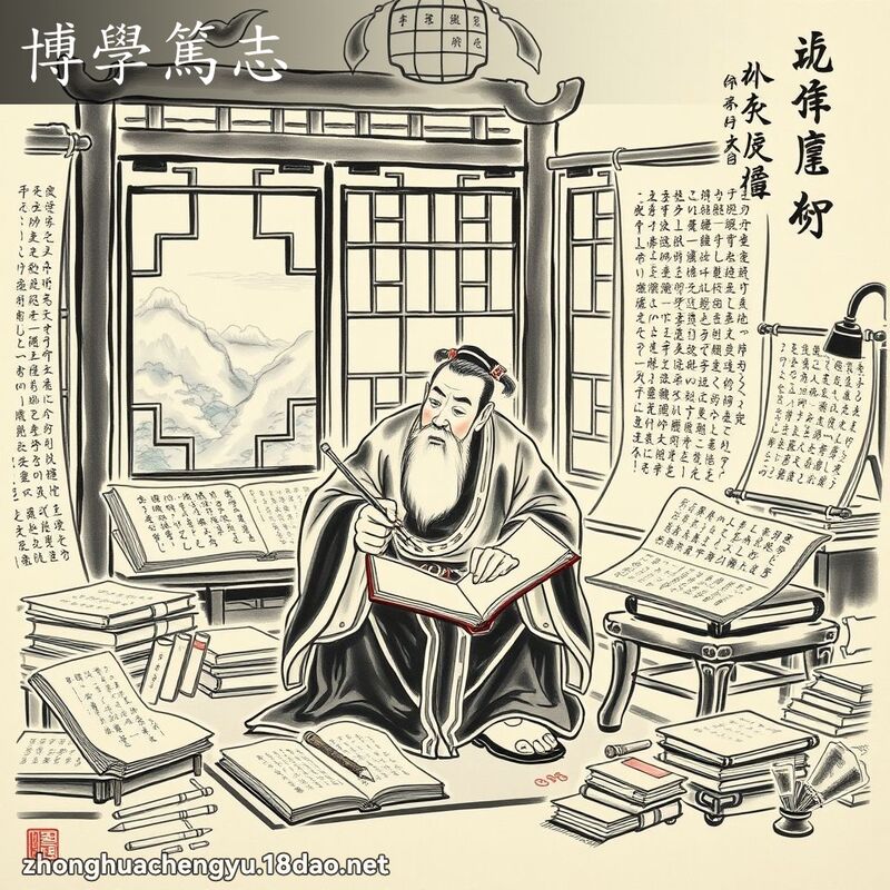 博學篤志 配图