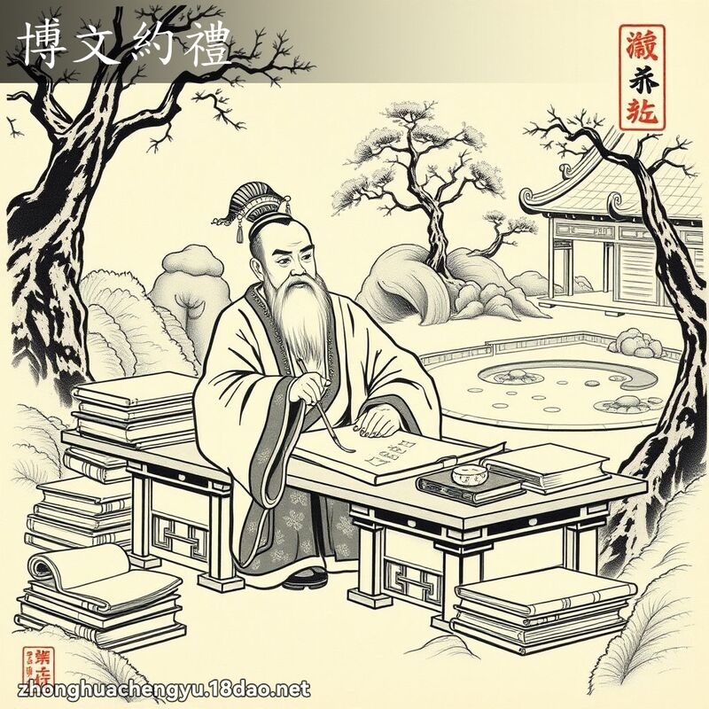博文約禮 配图