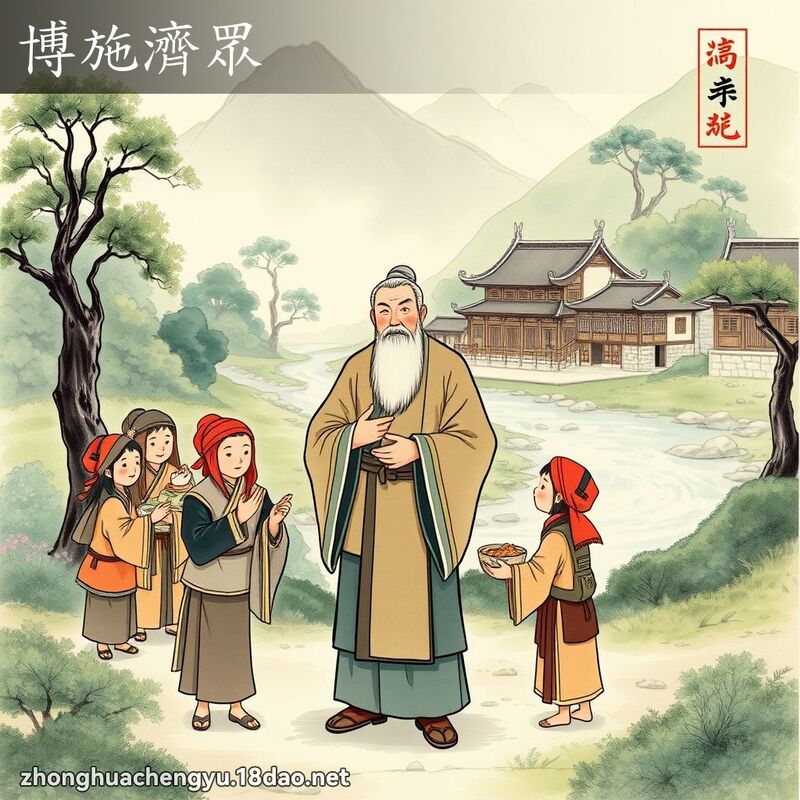 博施濟眾 配图