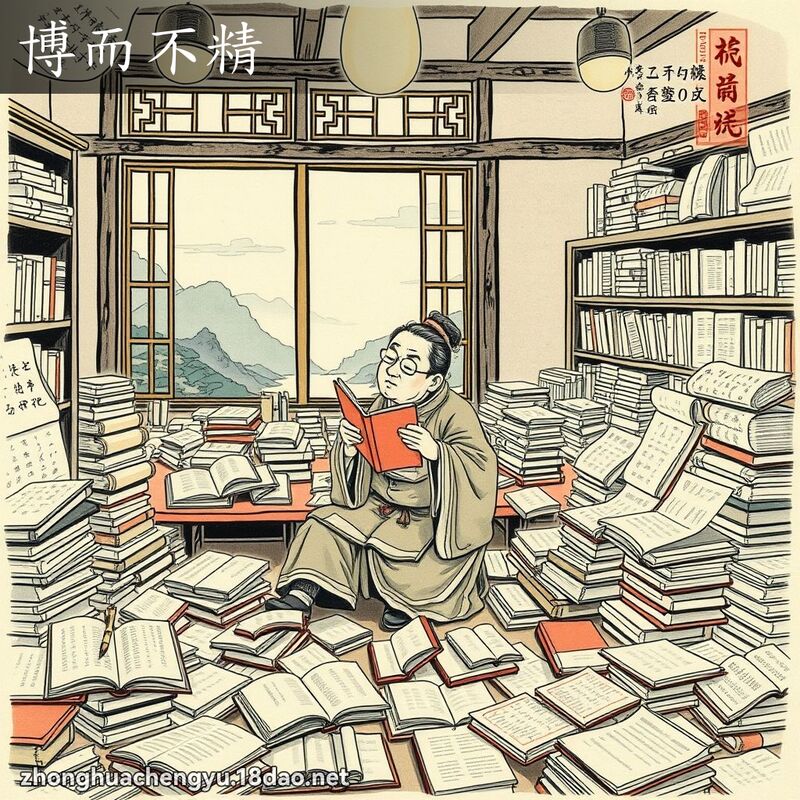博而不精 配图