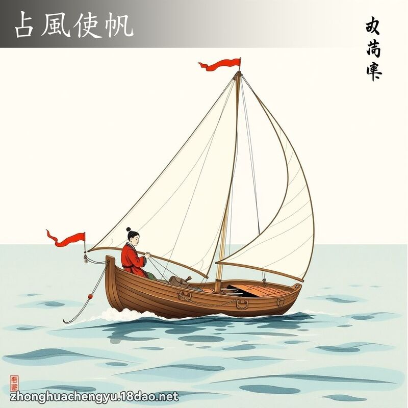 占风使帆 - 中华成语配图