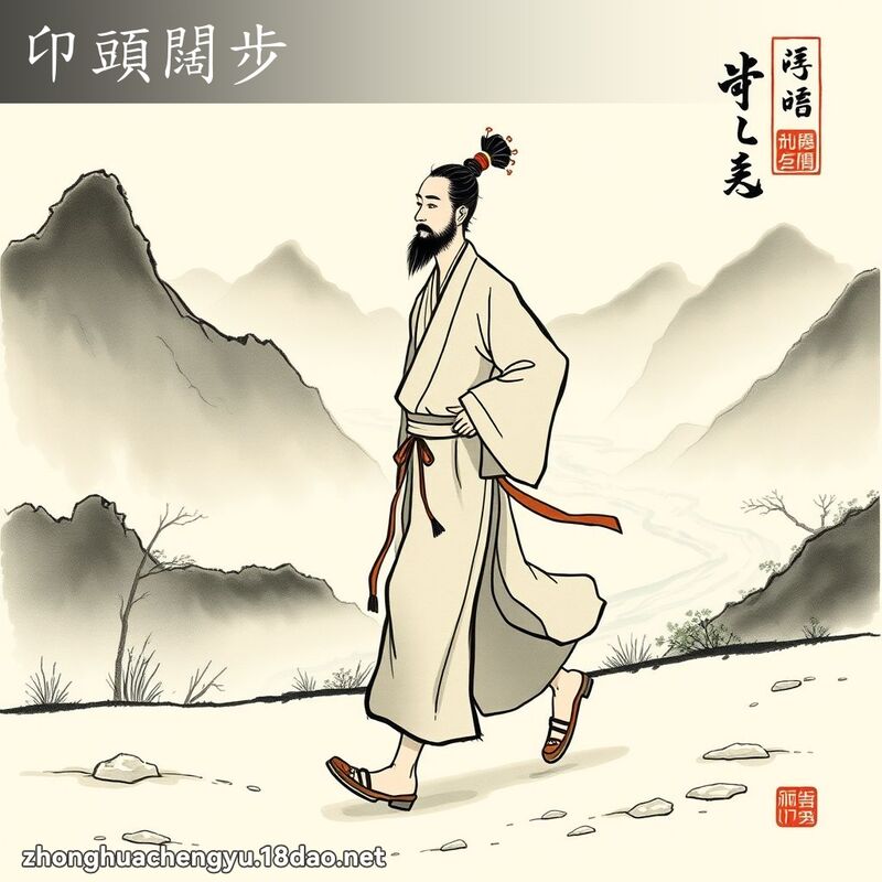 卬頭闊步 配图