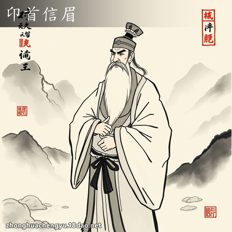 卬首信眉 配图