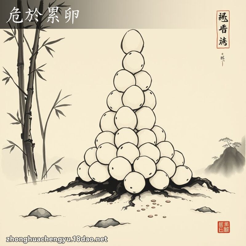 危於累卵 配图