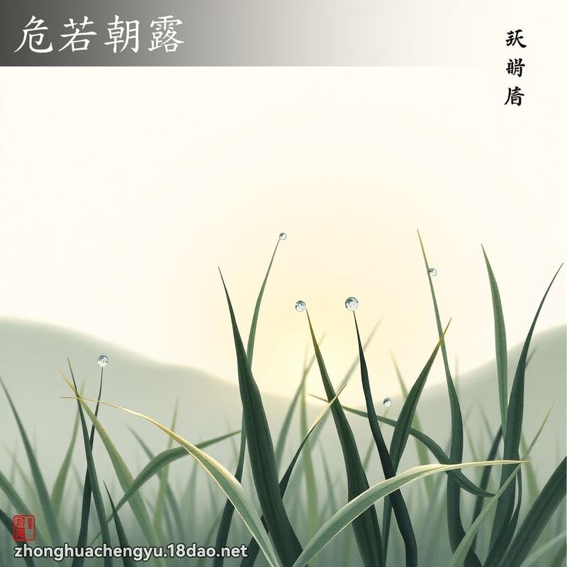 危若朝露 配图