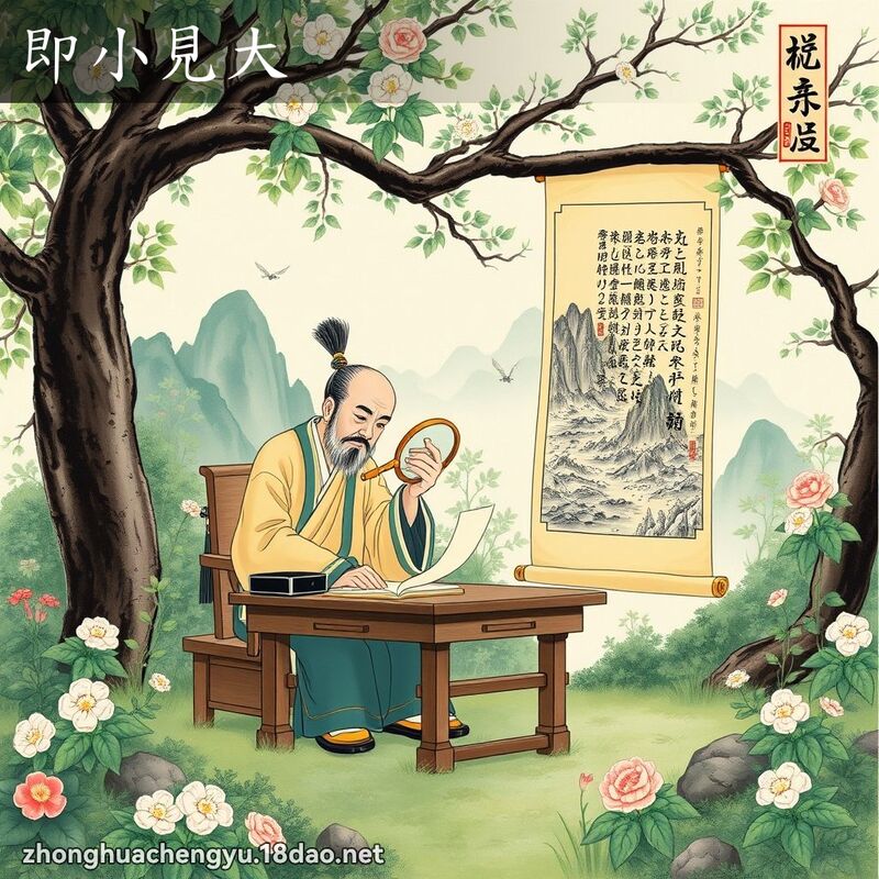 即小見大 配图