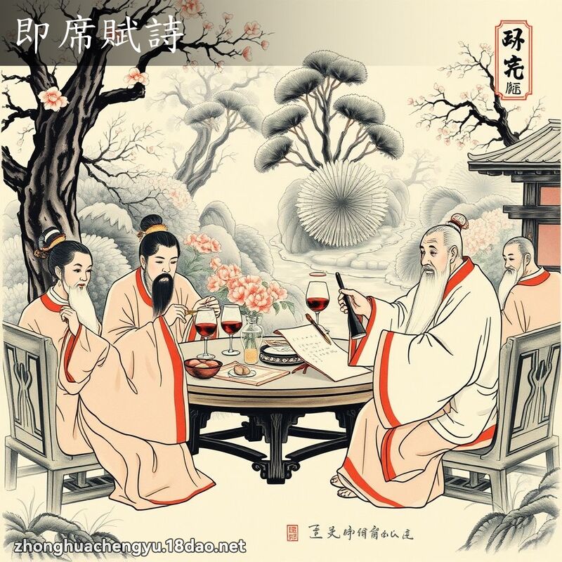 即席賦詩 配图
