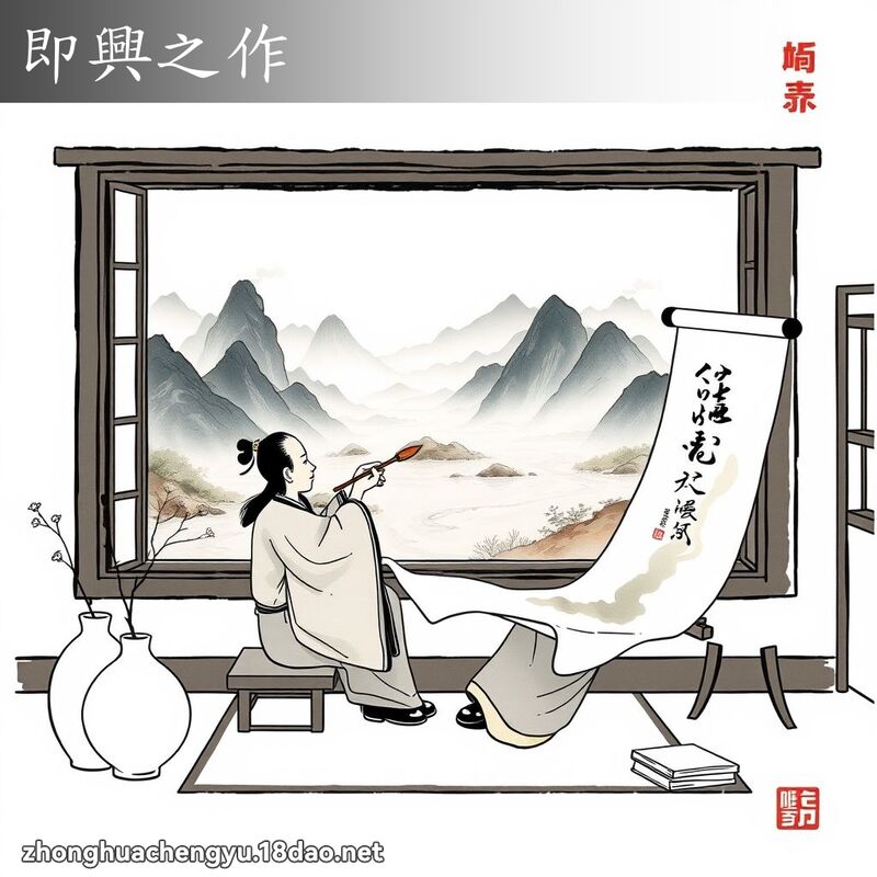 即興之作 配图