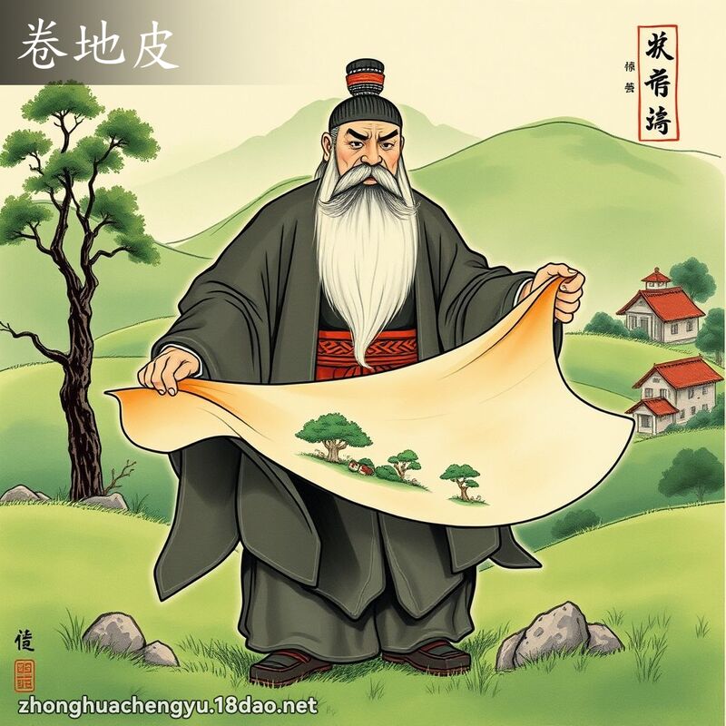 卷地皮 配图
